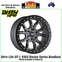 DT-1 9303 Racing Series Beadlock 17x9 0P 6x114.3 CB66.1 - Graphite