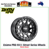 Matte Black Enigma Pro 9311 Street Series 17x9 12N 6x139.7 CB110.2