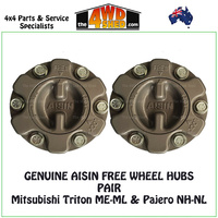 AISIN Free Wheel Hubs Mitsubishi Triton ME-ML & Pajero NH-NL L200 - Pair