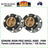 AISIN Free Wheel Hubs 78 79 105 Series Landcruiser - Pair