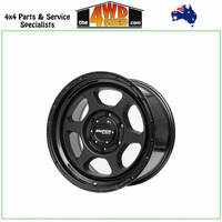 FRONTLINE Matt Black with Gloss Lip 17x9 -12 5x150 110.1