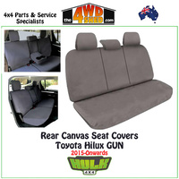 Canvas Seat Covers Toyota Hilux GUN - Rear