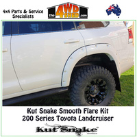 Kut Snake Smooth Finish Flare Kit Toyota 200 Series Landcruiser REAR FLARES