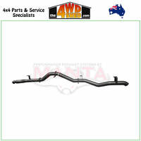 79 Series Toyota Landcruiser VDJ 4.5L 1VD V8 TD 2016-On 4 inch Aluminised Exhaust DPF Back Without Muffler