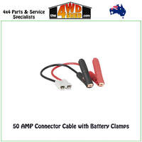 50 AMP Anderson Connector Cable with Battery Clamps