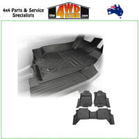 5D TPE Molded Floor Mats Ford Ranger PX1 PX2 PX3 Dual Cab 2011-2022