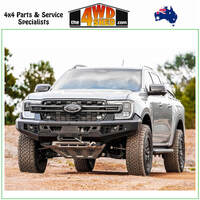 Genesis Non Loop Winch Bull Bar Ford Ranger Next Gen 5/2022-On - Black Tow Points & Grey Bash Plates