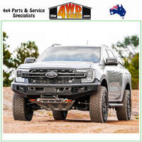 Genesis Non Loop Winch Bull Bar Ford Ranger Next Gen 5/2022-On - Orange Tow Points & Grey Bash Plates