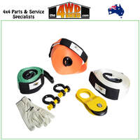 Large Heavy Duty Recovery Kit inc Straps Shackles Gloves & Bag