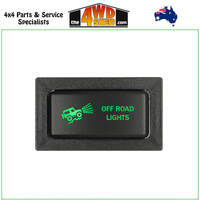 OFF ROAD LIGHTS Horizontal Switch Toyota 60 75 78 79 80  Series Landcruiser Hilux Prado 90 Series GREEN