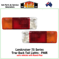 75 Series Toyota Landcruiser Tray Back Tail Light PAIR