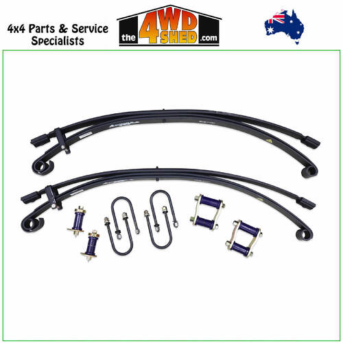 Formula Parabolic Leaf Spring Kit 50mm Lift 400kg Toyota Landcruiser 78 79 Series 2007-On