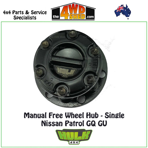 Hulk Free Wheel Hub Single Only - Nissan Patrol GQ GU CLEARANCE