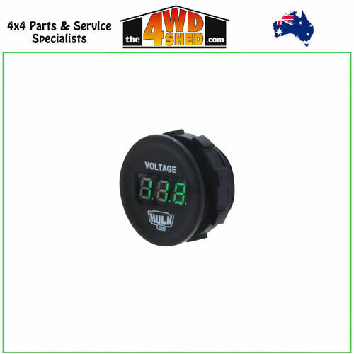 VOLTMETER 5-30v DC GREEN LED 29mm Diameter