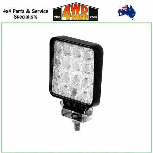 4.3" LED Square Flood Beam Worklamp 48W