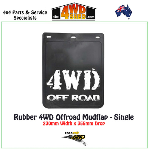 Rubber 4WD Offroad Mudflap 230 x 355mm