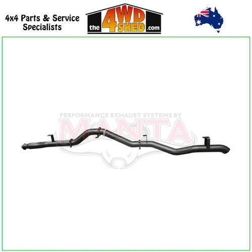 79 Series Toyota Landcruiser VDJ 4.5L 1VD V8 TD 2016-On 4 inch Aluminised Exhaust DPF Back Without Muffler