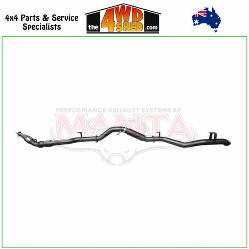 79 Series Toyota Landcruiser VDJ 4.5L 1VD V8 TD 2016-On 4 inch Aluminised Exhaust Single with Cat & Muffler