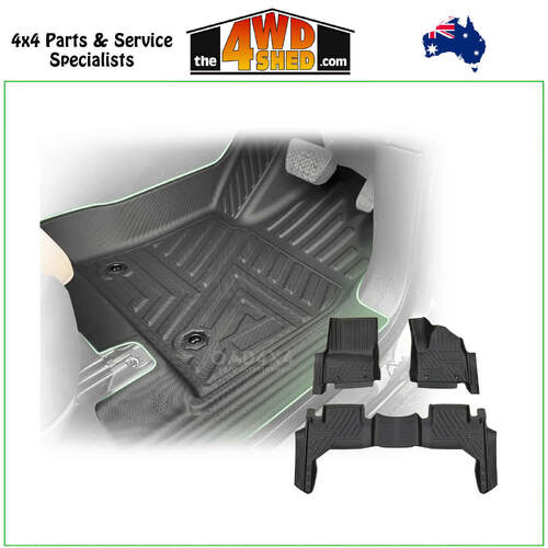 5D TPE Molded Floor Mats Toyota Landcruiser 300 Series 2021+