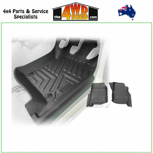 5D TPE Molded Floor Mats Toyota Landcruiser 76 Series Wagon 2012-2023 - Front Only