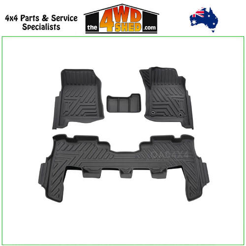 5D TPE Molded Floor Mats Toyota Landcruiser 76 Series Wagon 2023+