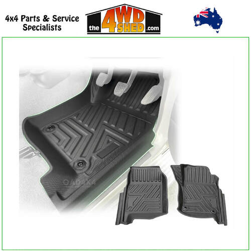 5D TPE Molded Floor Mats Toyota Landcruiser 79 Series Single Cab 2012-2016