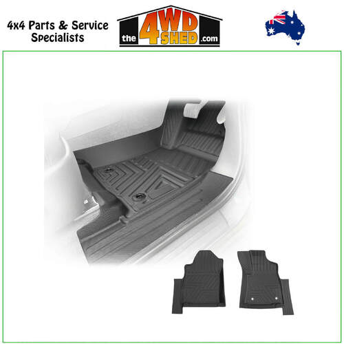 5D TPE Molded Floor Mats Toyota Hilux Single Extra Cab 2015-On (Auto Trans)