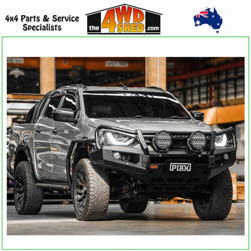 Elite Loop Winch Bull Bar Isuzu DMAX 2020-On - Black Tow Points & Black Bash Plates