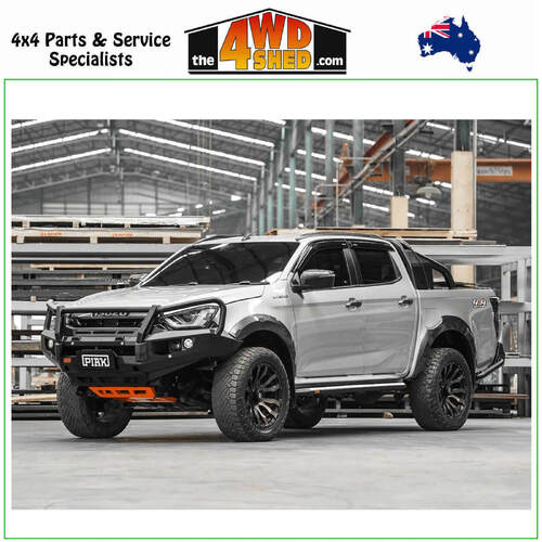 Elite Loop Winch Bull Bar Isuzu DMAX 2020-On - Black Tow Points & Orange Bash Plates