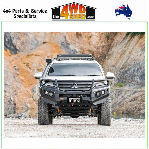 Elite Loop Bar Mitsubishi Pajero Sport QF - Orange Tow Points & Black Bash Plate