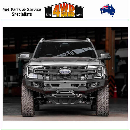 Genesis Non Loop Winch Bull Bar Ford Ranger Next Gen 5/2022-On - Black Tow Points & Black Bash Plates