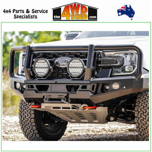 Genesis Loop Winch Bull Bar Ford Ranger Next Gen 5/2022-On - Orange Tow Points & Grey Bash Plates