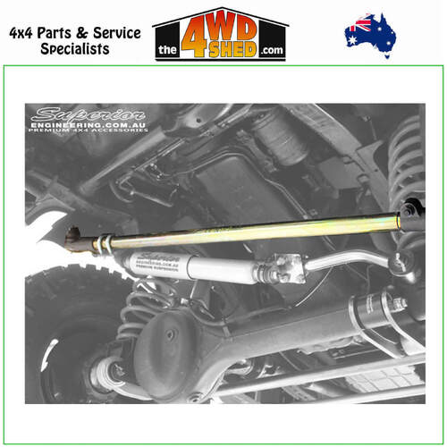 Superior Drag Link Comp Spec 4340m Solid Bar 2-6 Inch (50-150mm) Lift Nissan Patrol GQ Adjustable (Pin to Pin)