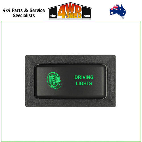 DRIVING LIGHTS Horizontal Switch Toyota 60 75 78 79 80 Series Landcruiser Hilux Prado 90 Series GREEN